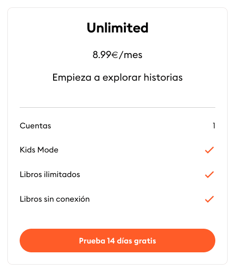 Este plan es uno de los productos más solicitados del streaming de Storytel