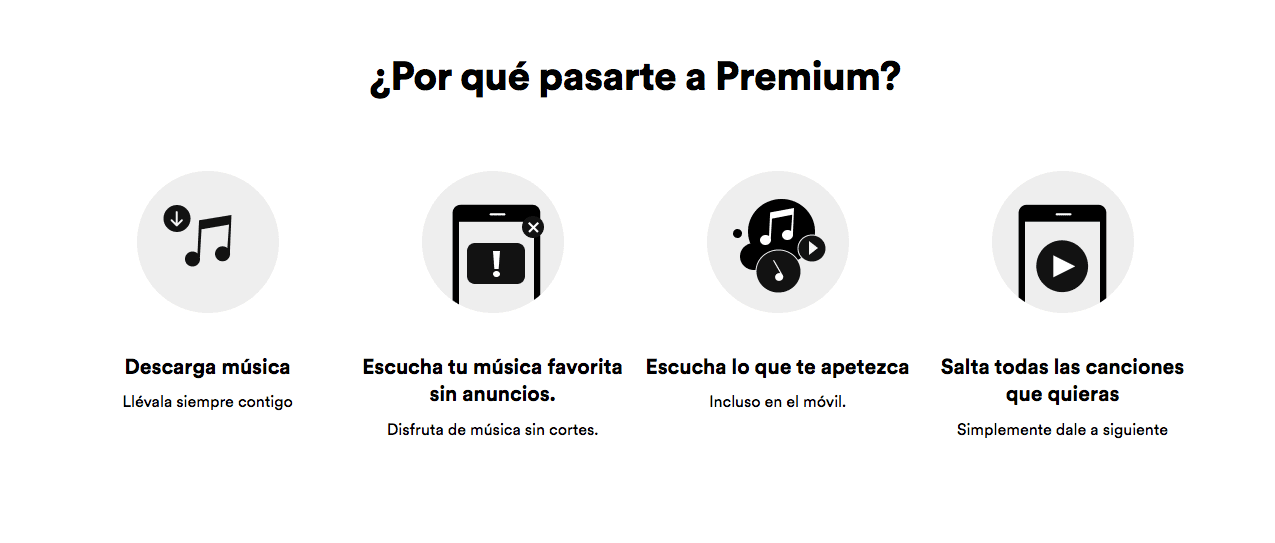 pasarte a spotify premium