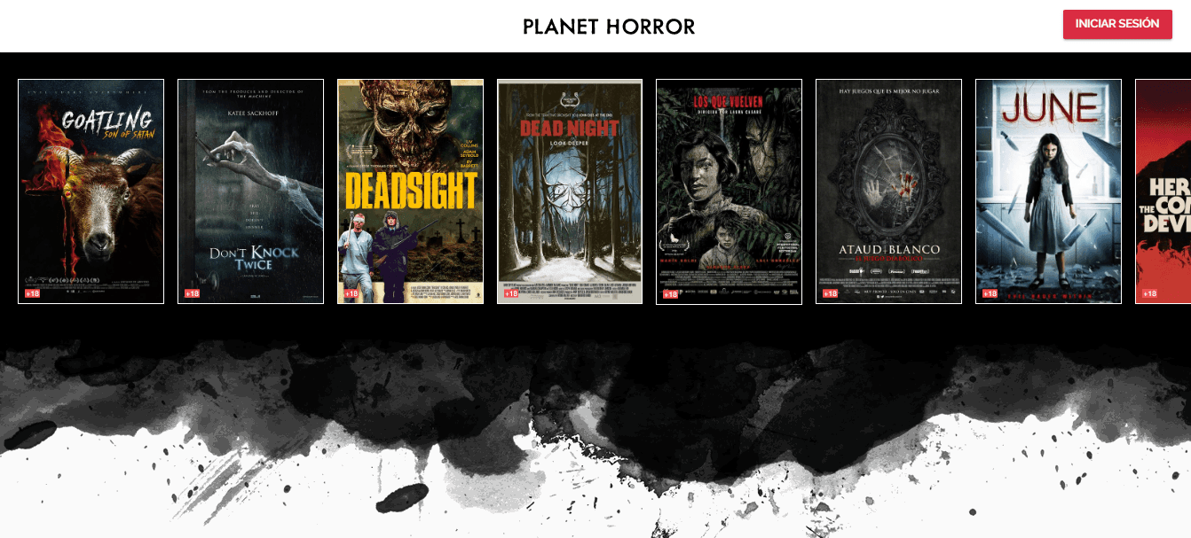 planet horror catàlogo