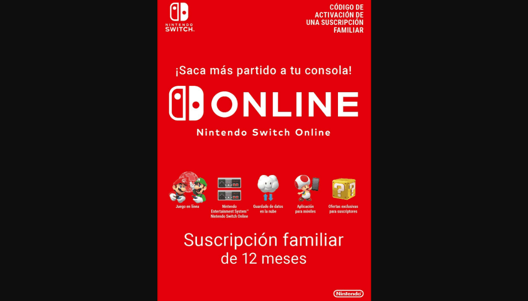 Nintendo Switch Online - 12 Meses