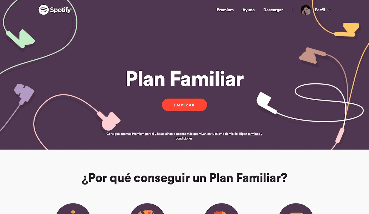 Qué es el Plan Familiar de Spotify