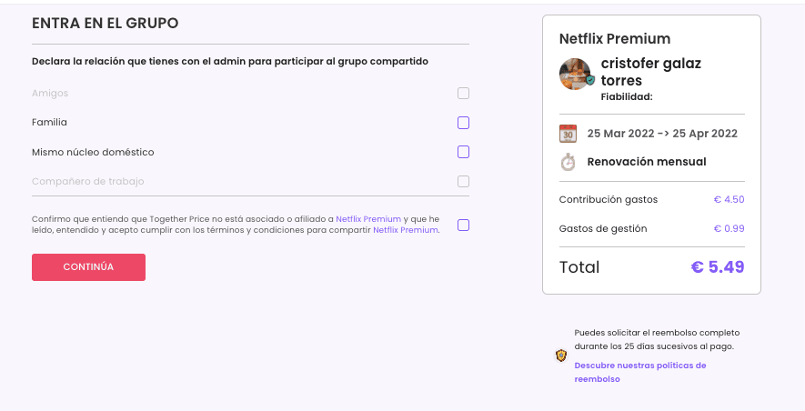 Compartir Netflix 2022 como joiner