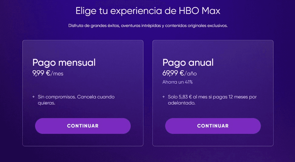 Precios de HBO Max