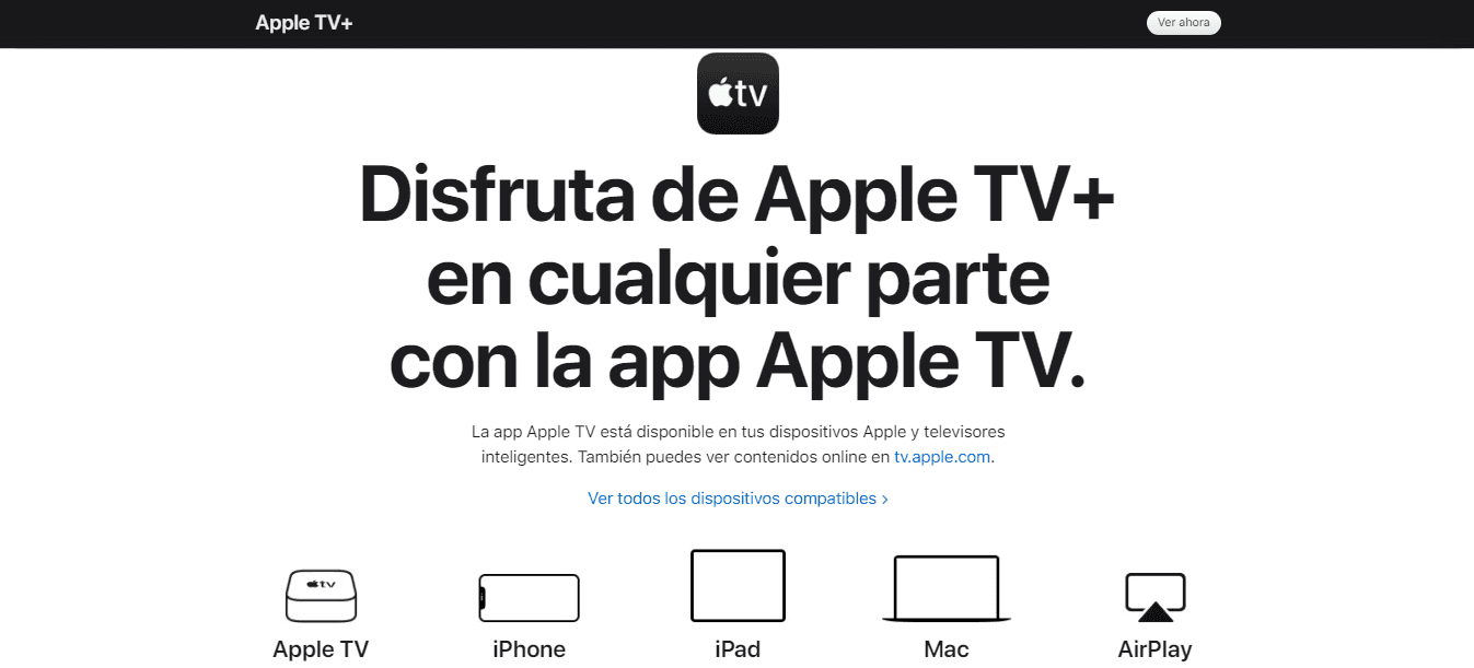 Apple TV está disponible en tus dispositivos Apple y televisores inteligentes