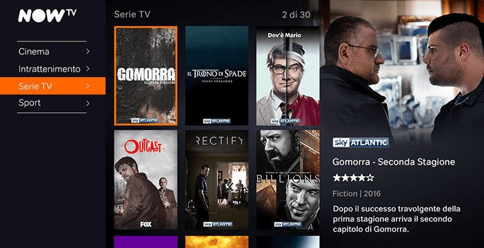 nowtv serie GOMORRA