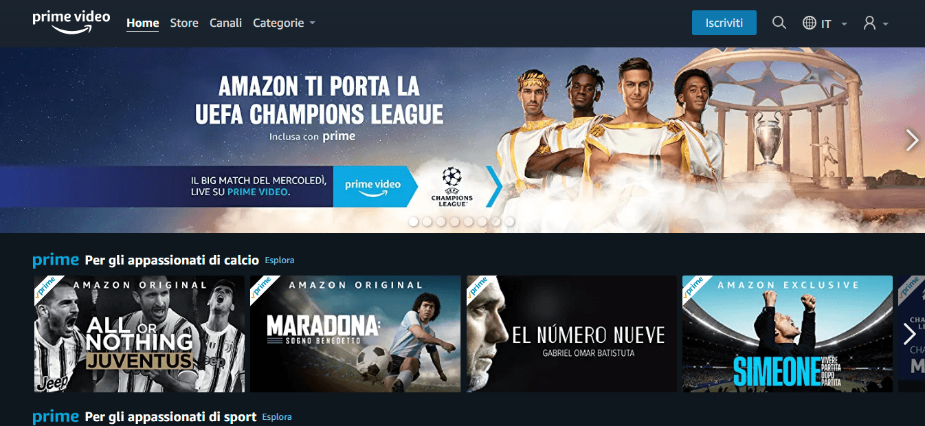 Amazon Prime Champion league