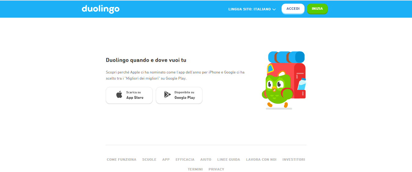 Duolingo scaricare App Android o iOS