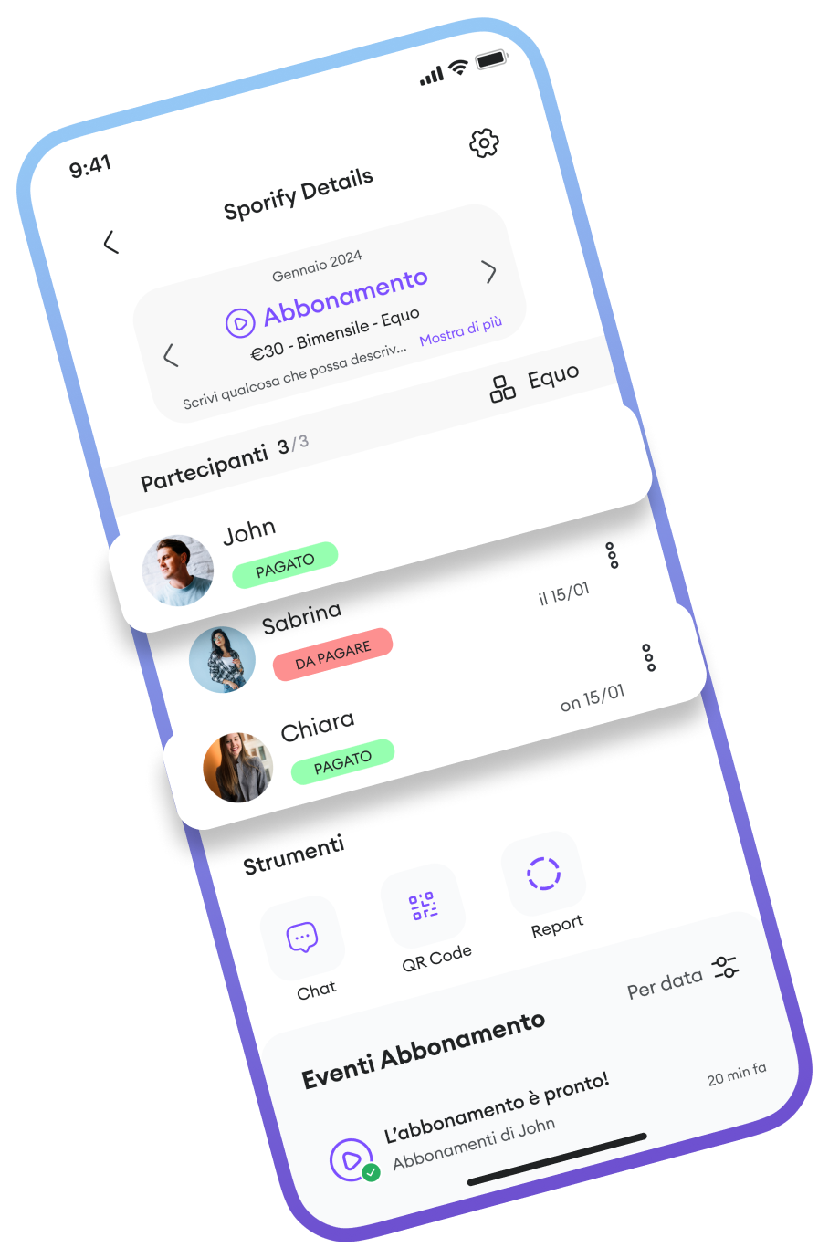 App screen