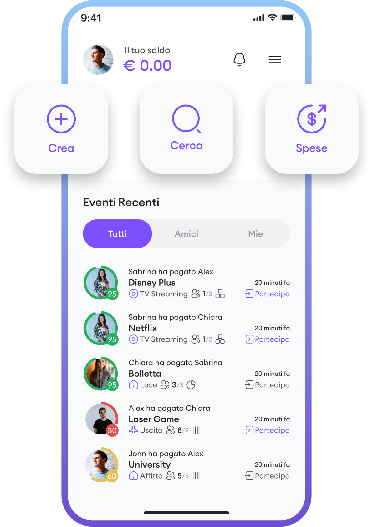 App screen