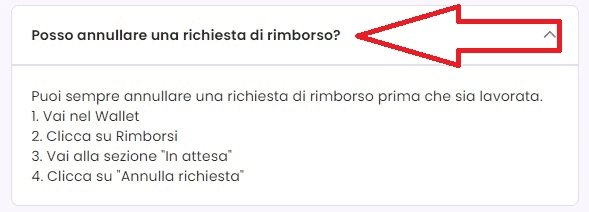 Se ti sei sbagliato a chiedere un rimborso, puoi tranquillamente annullarlo.