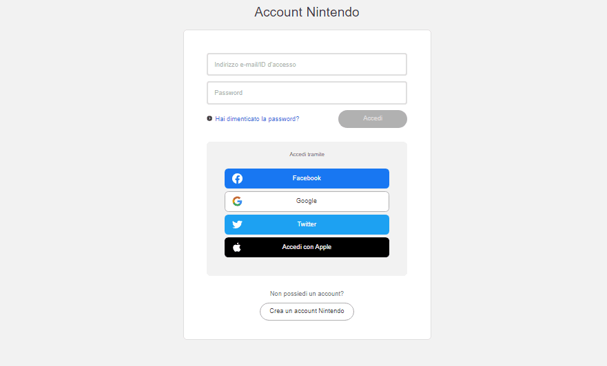 nintendo account