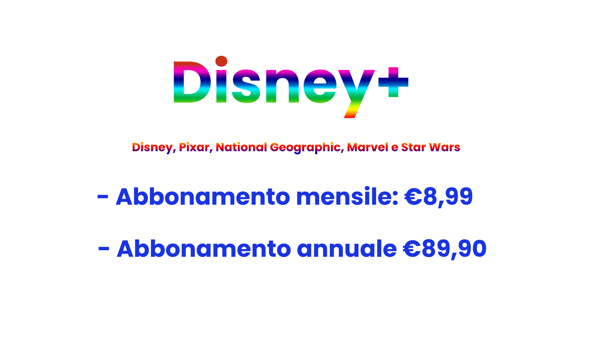 Disney+ piano e prezzi in Italia