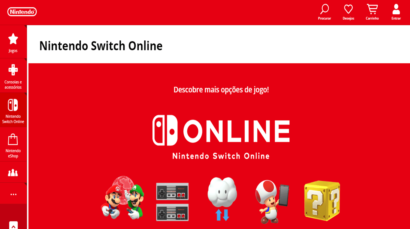 Nintendo switch online -