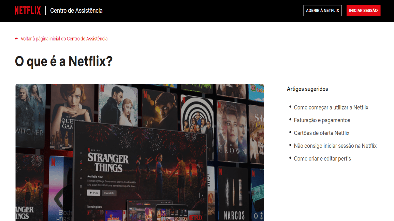 Netflix é uma plataforma de partilha de vídeo