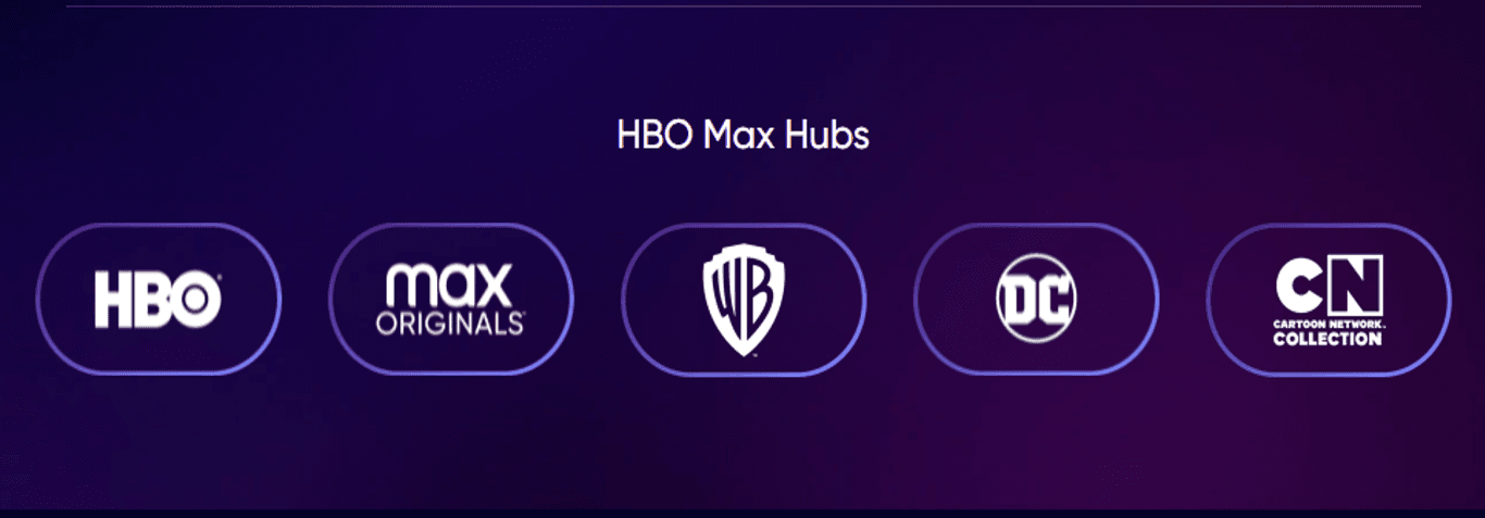 HBO Max Hubs