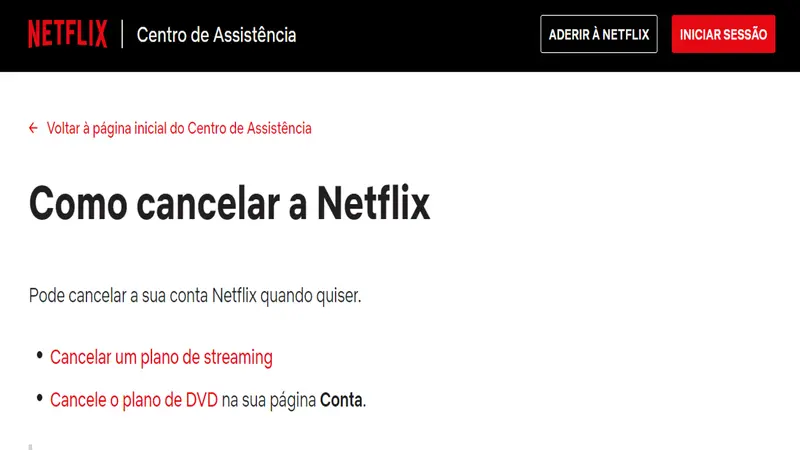 Cancelar Netflix - como cancelar a assinatura?