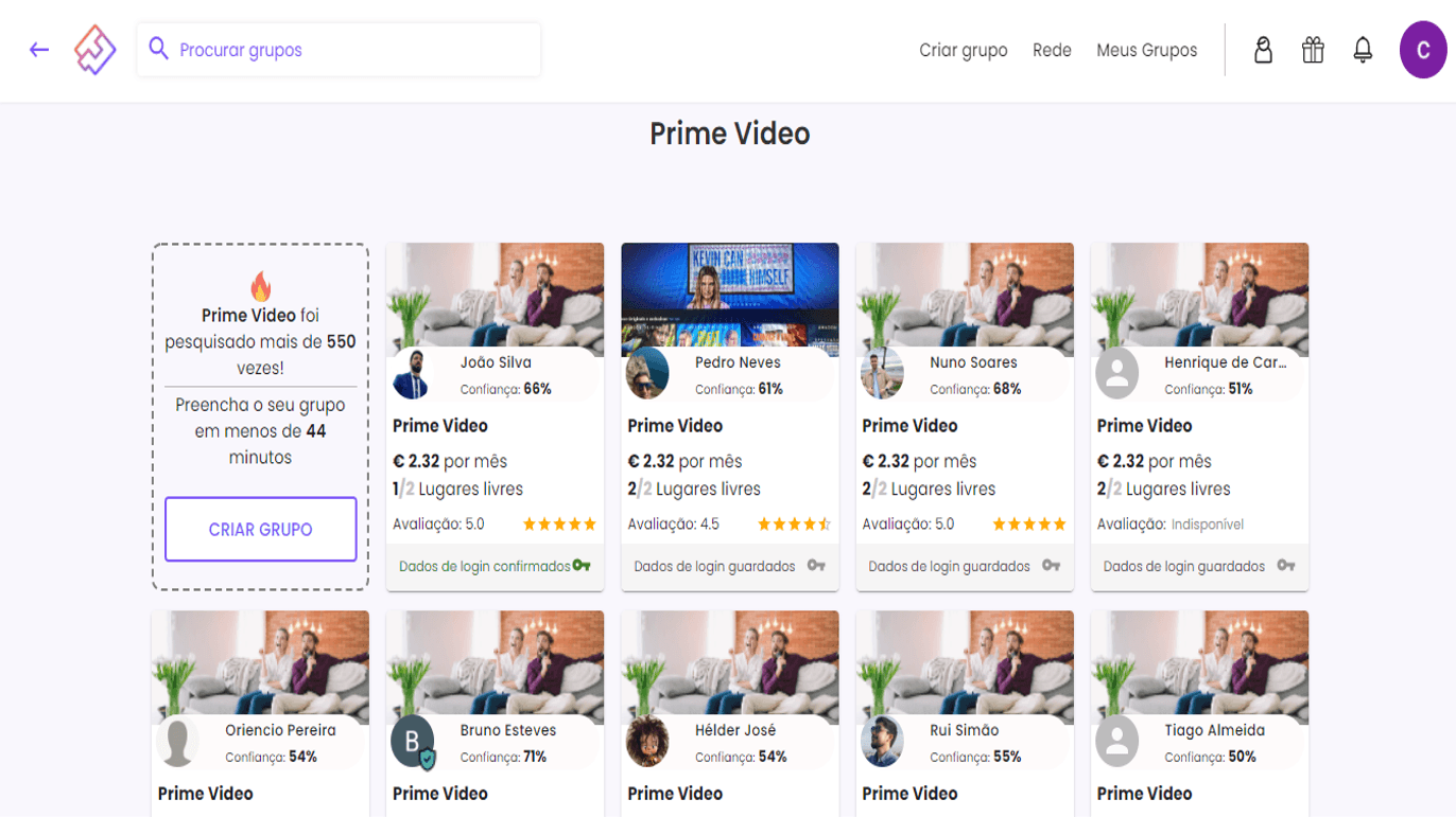 Compartilhar Amazon Prime Video Portugal