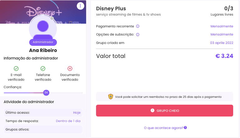 Como compartilhar Disney Plus como Joiner