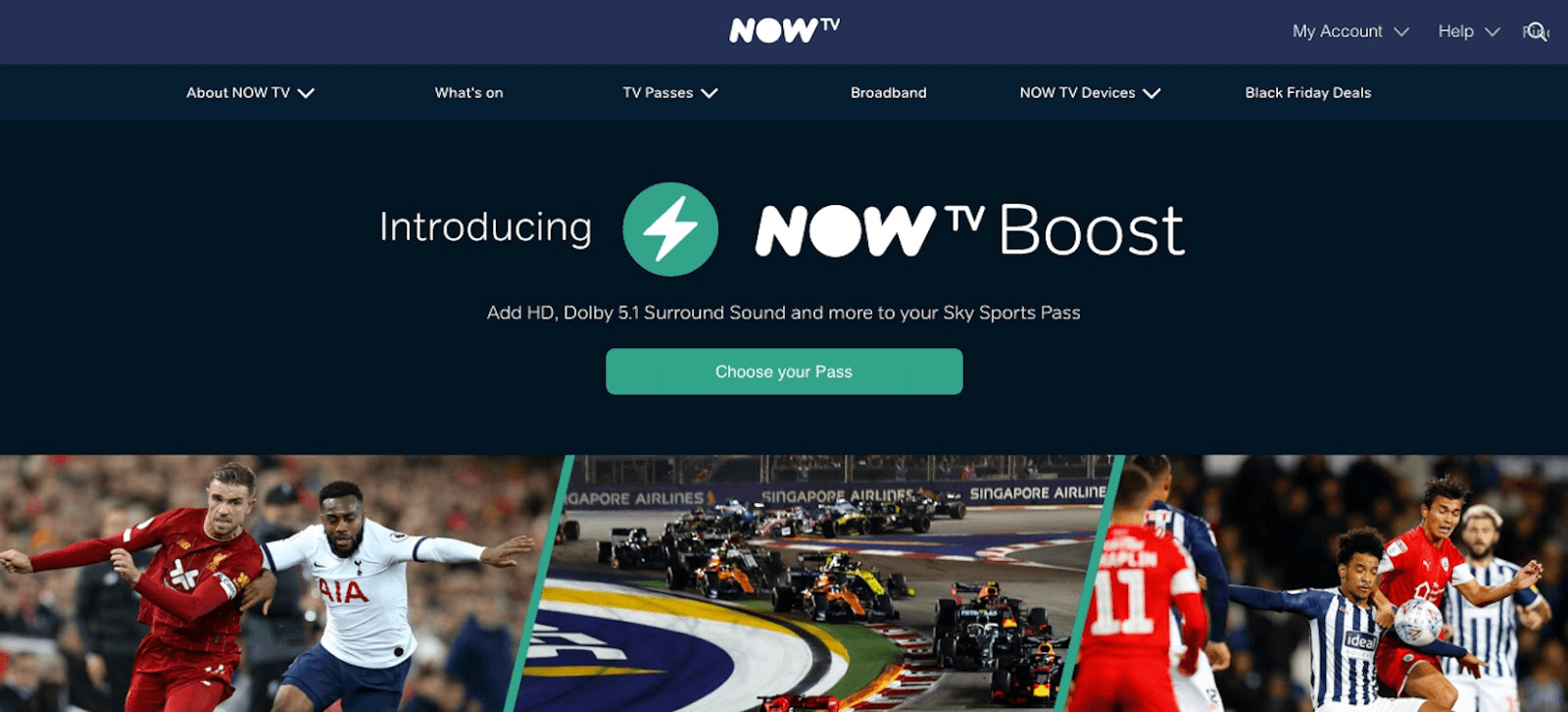 Now TV - Sports Pass + Boost