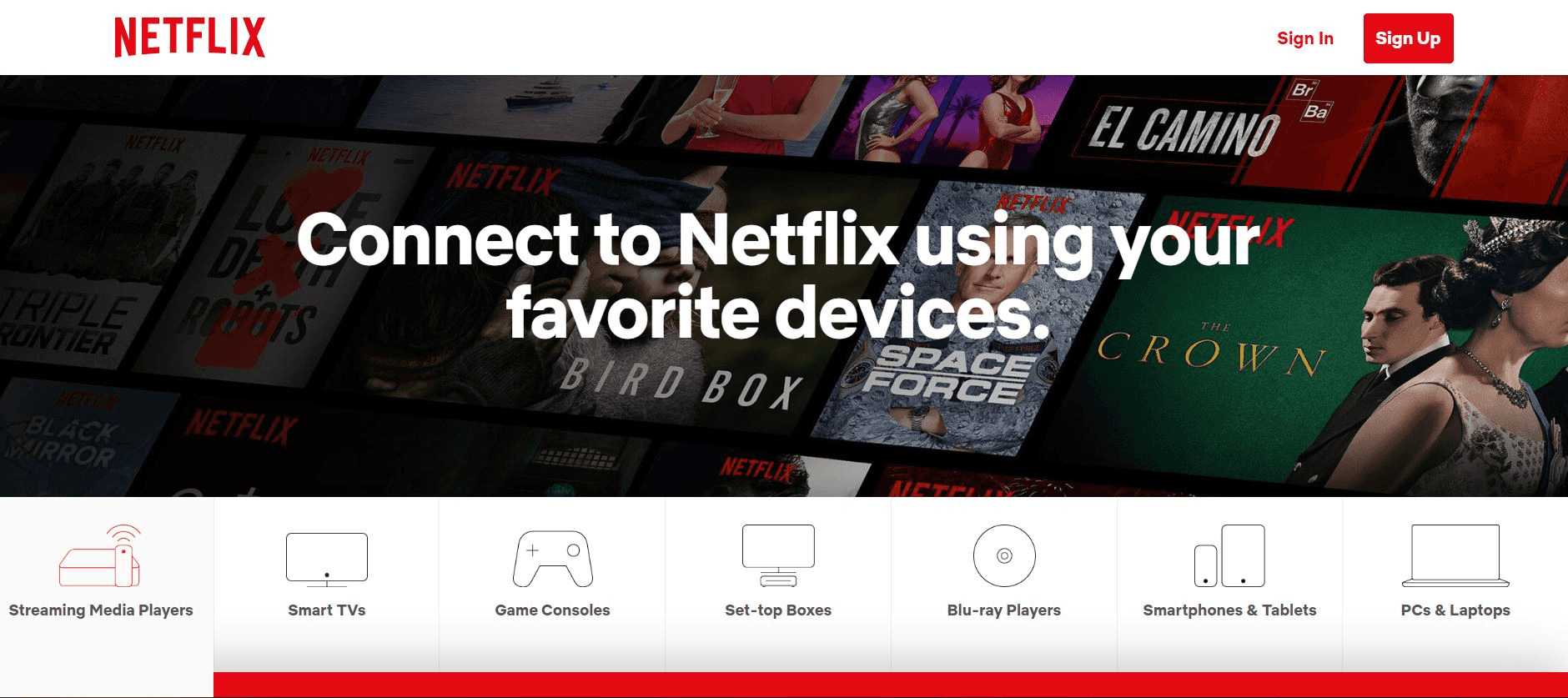Use of Netflix is possible with the many devices. Allow third party performance and functionality cookies on your devices.