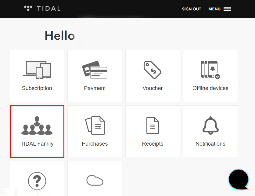 add family members to Tidal