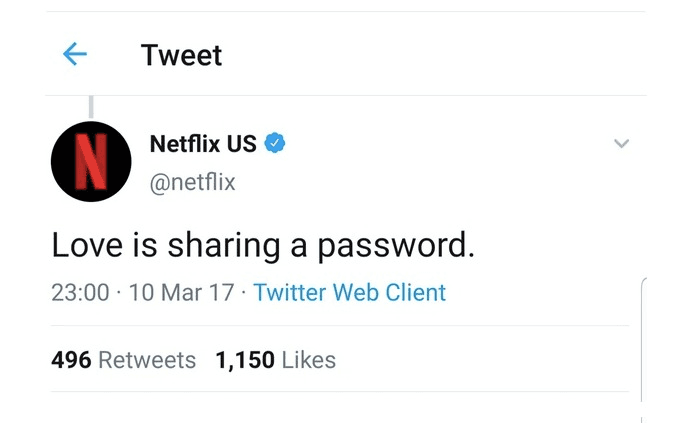 sharing password