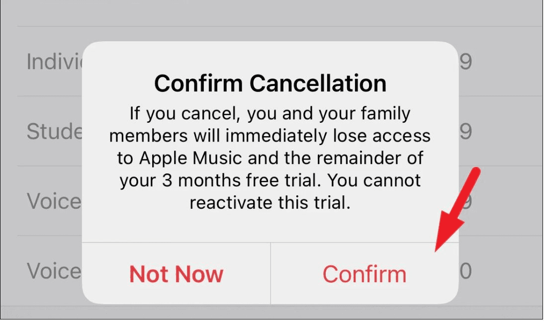 How does Apple Music work? Just choose cancel subscription and you are done!