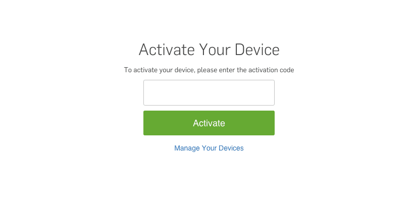 From your Hulu account section you can enter the code to activate your devices, manage your other devices and also remove a device