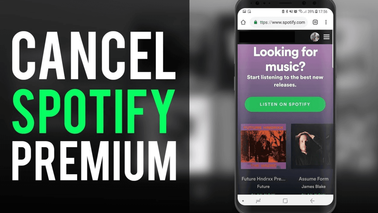 Cancel your Premium Spotify account