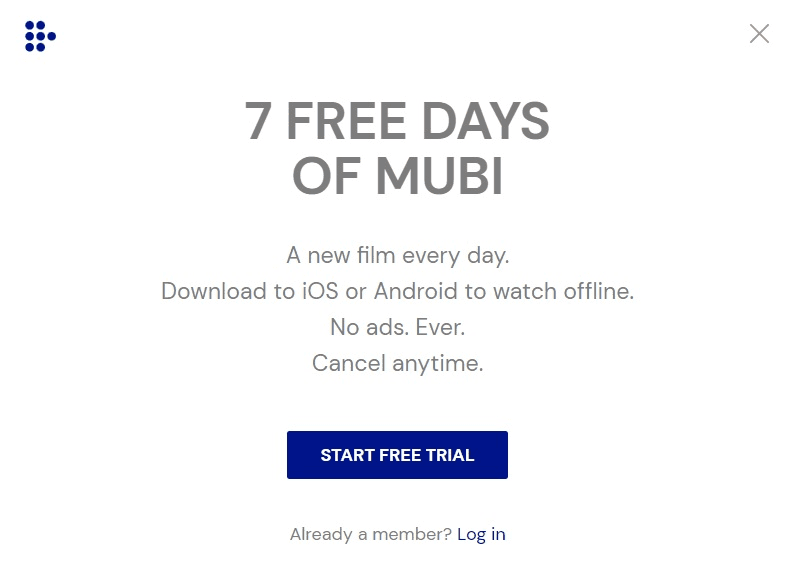 MUBI free trial