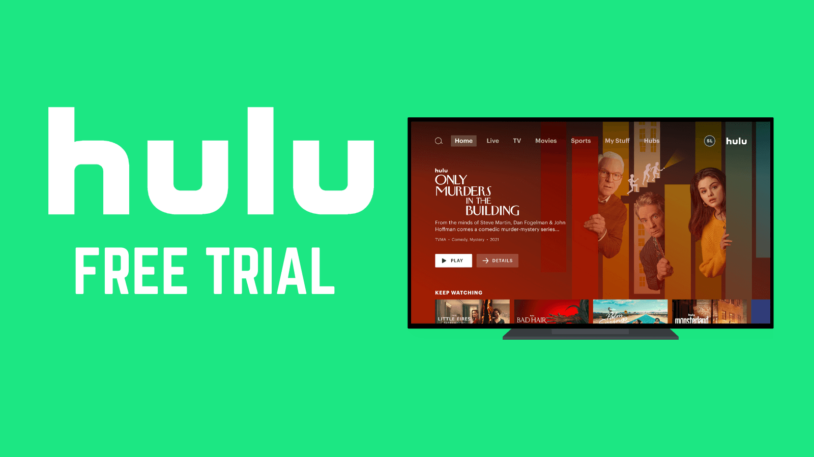 With the free trial you could try out a free Hulu Plus account for 30 days.