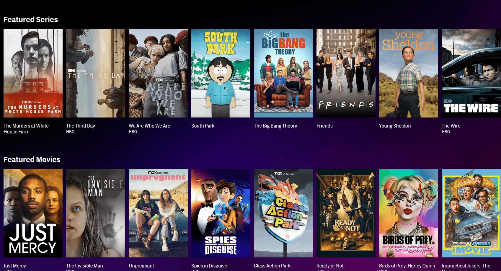 HBO Max, one of the favorite streaming services