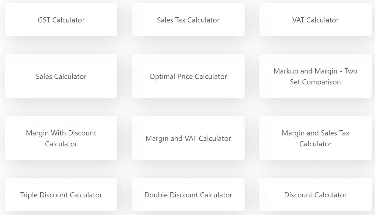 Gross Profit, Revenue and Gross Margin Calculator