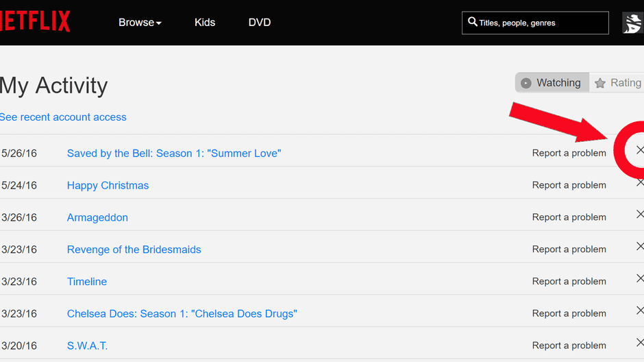 Remove a Title from Netflix Downloads