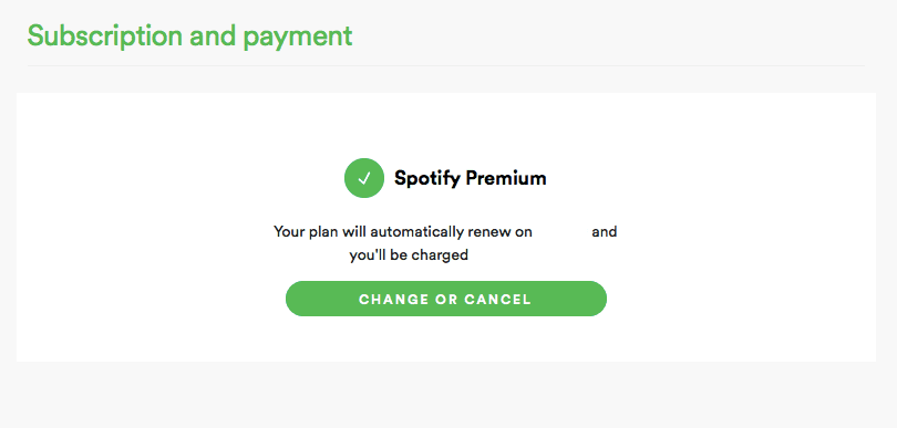 Renew your Spotify subscription from the Spotify app or website and listen and download music whenever and wherever you like!