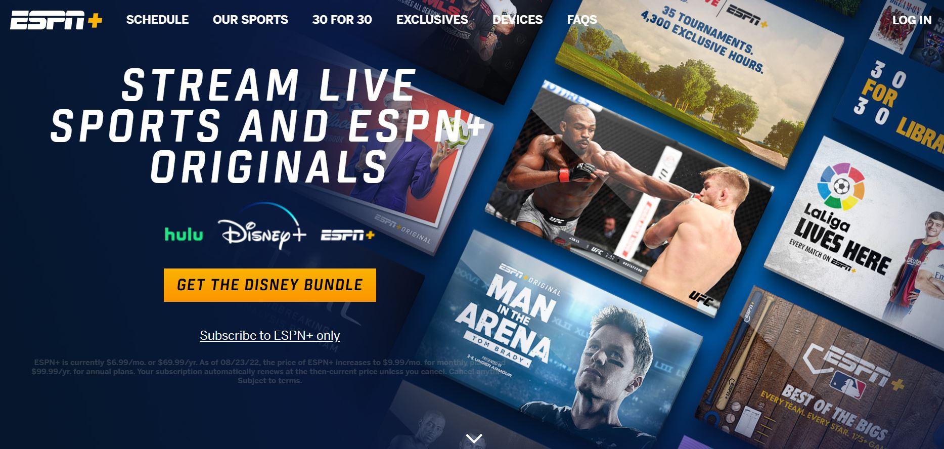 espn plus free