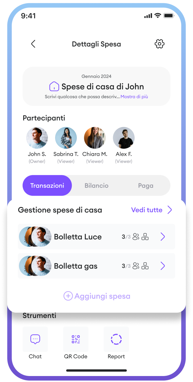 App screen