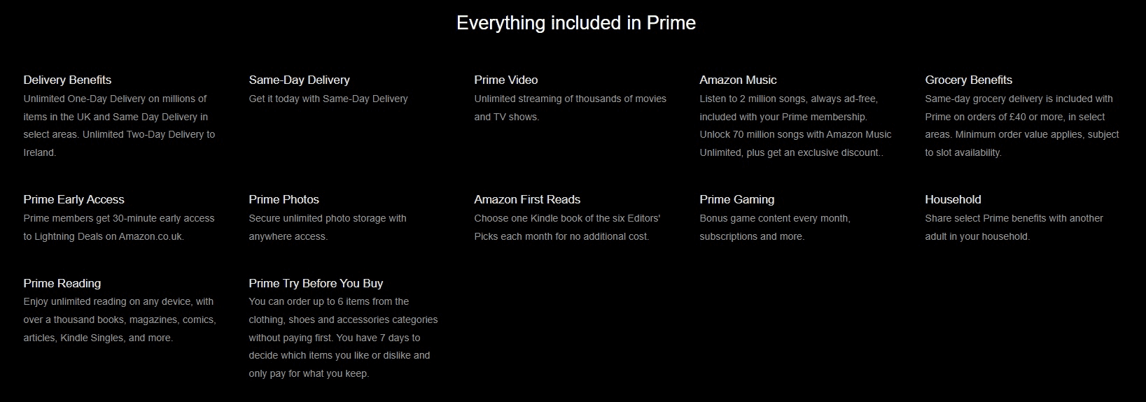 All the perks of Amazon Prime in one subscription only!