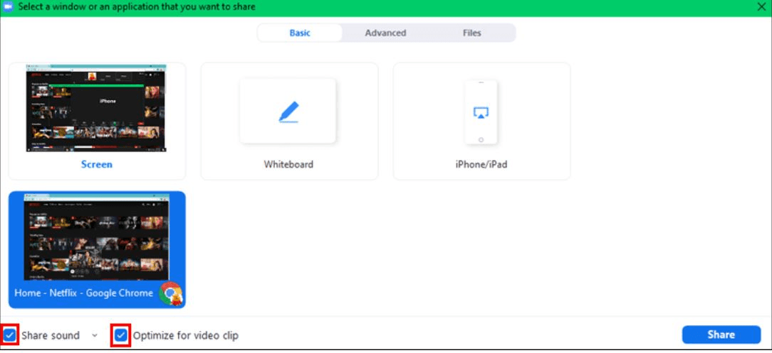 Screen share Netflix together on Zoom. 
