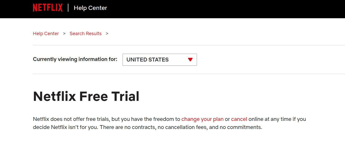 Netflix Free Trial Together Price US