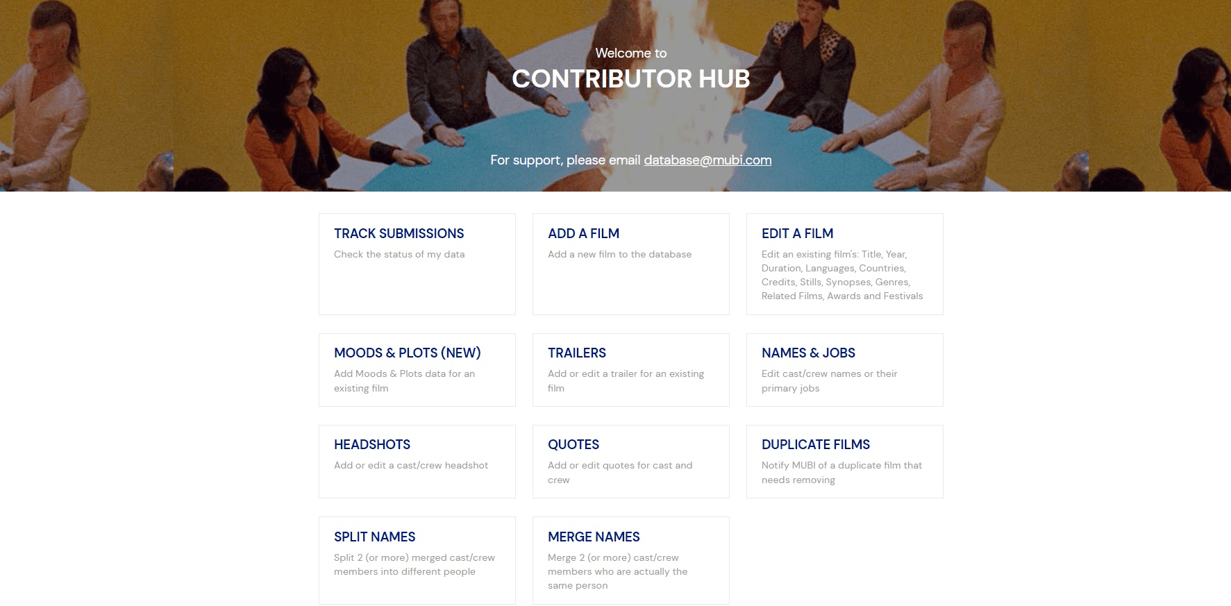 Become an active member of the Mubi contributor's hub.